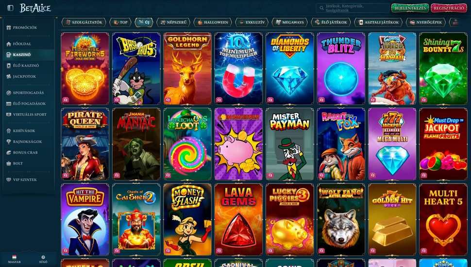 BetAlice kaszinó