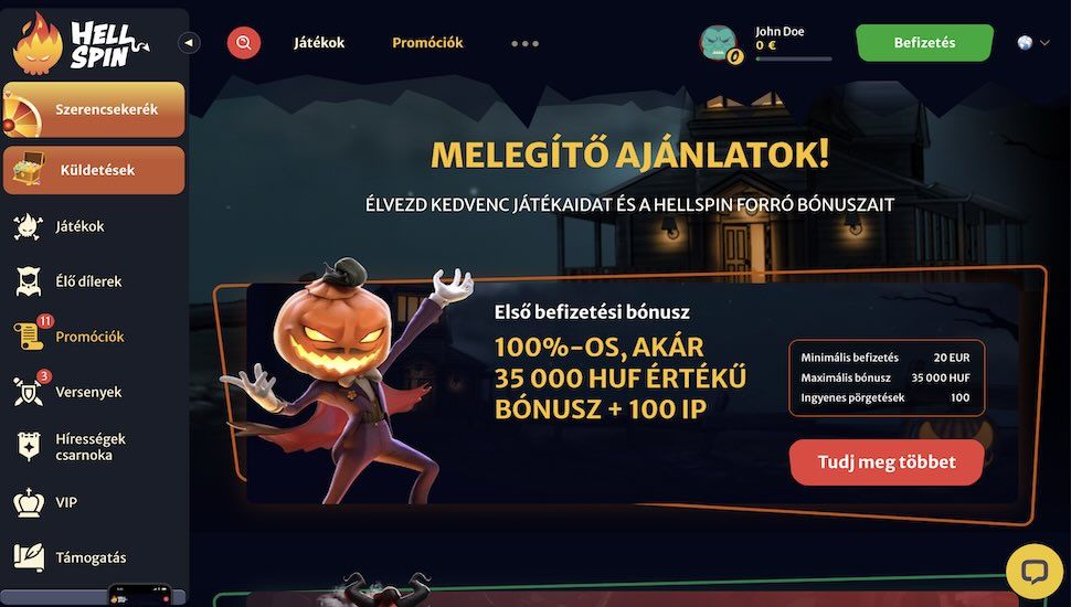 HellSpin Promociok