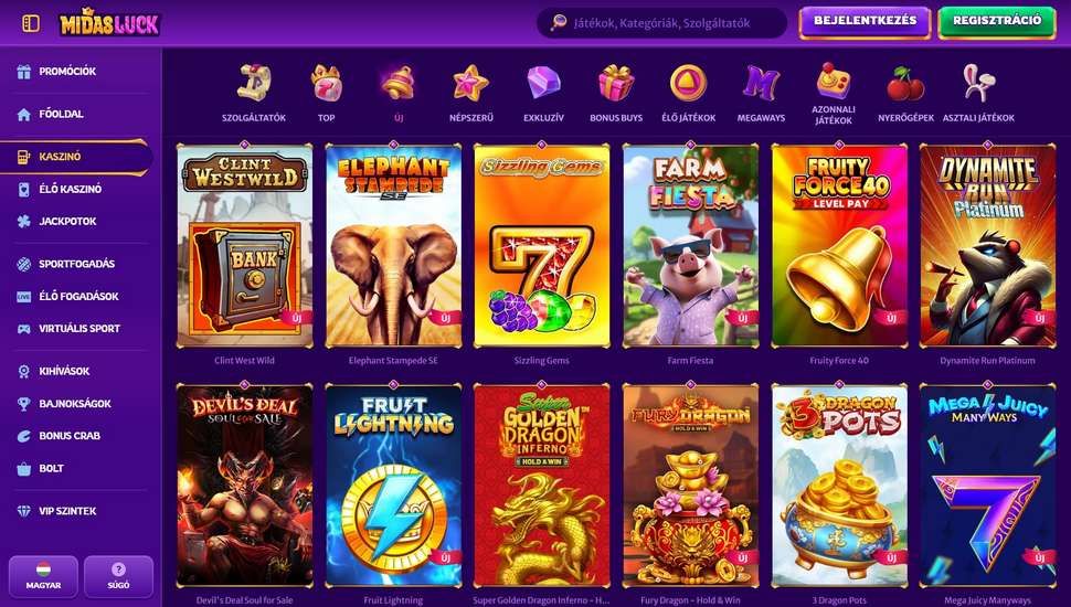 MidasLuck casino Nyerőgépek