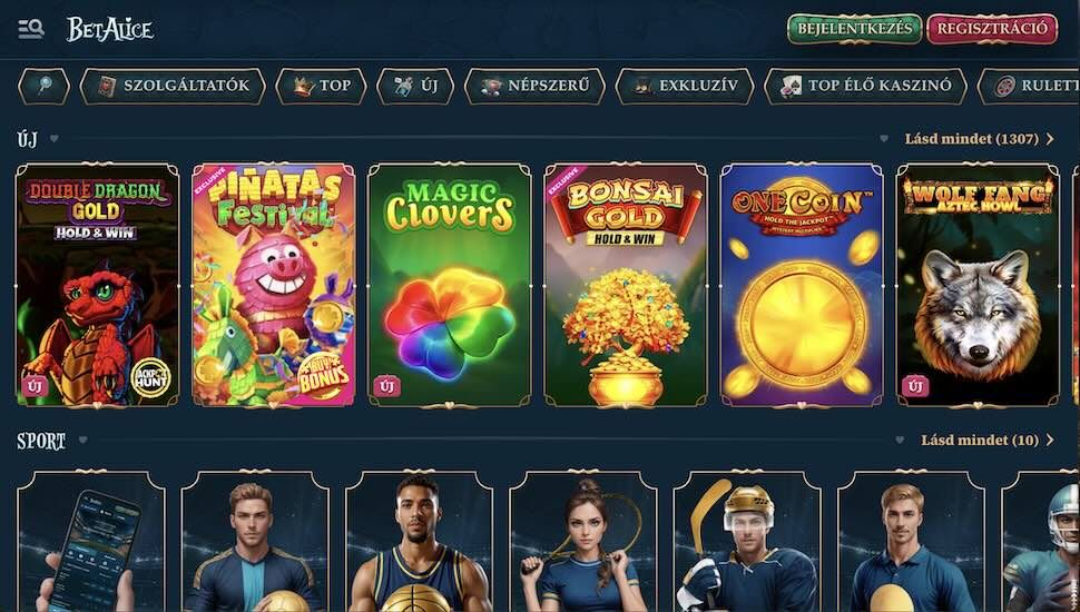 BetAlice Kaszinok