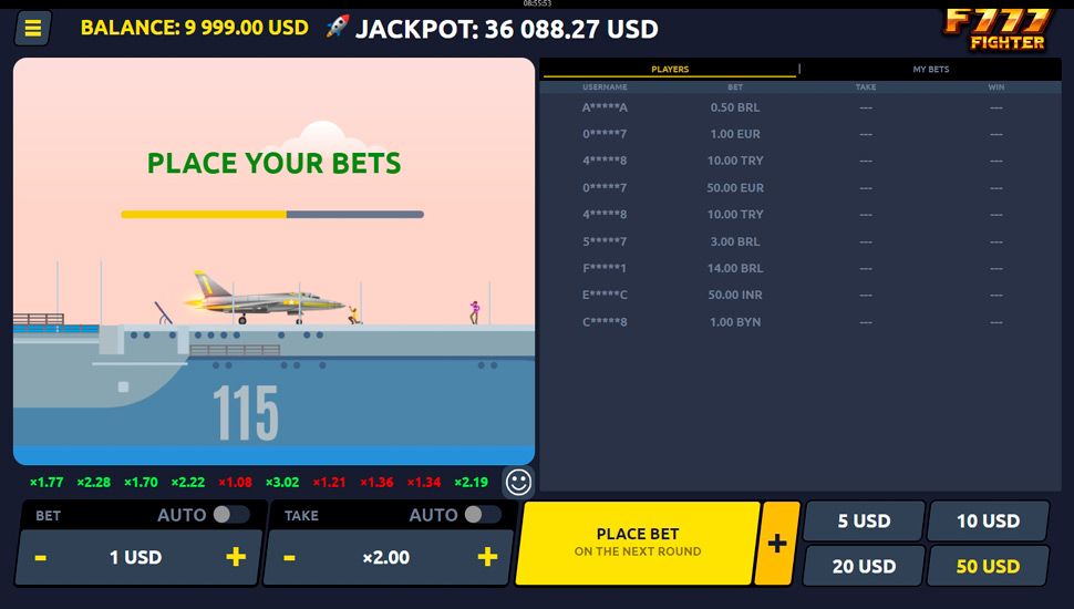 F777 Fighter Nyerogepek