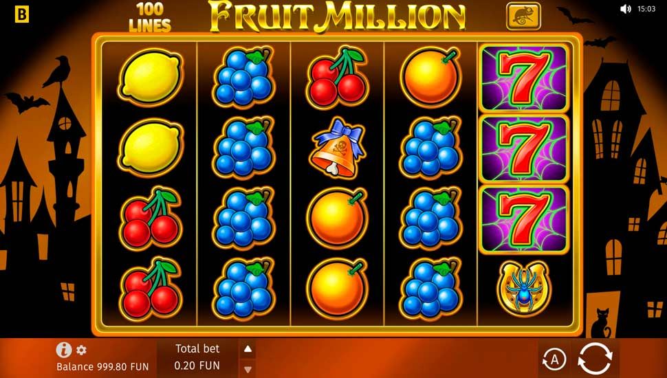 Fruit Million nyerőgép játékmenet