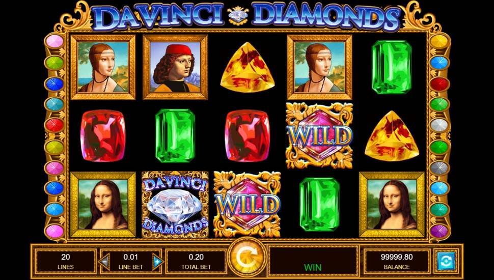 Da Vinci Diamonds Nyerogepek Jatekmenet