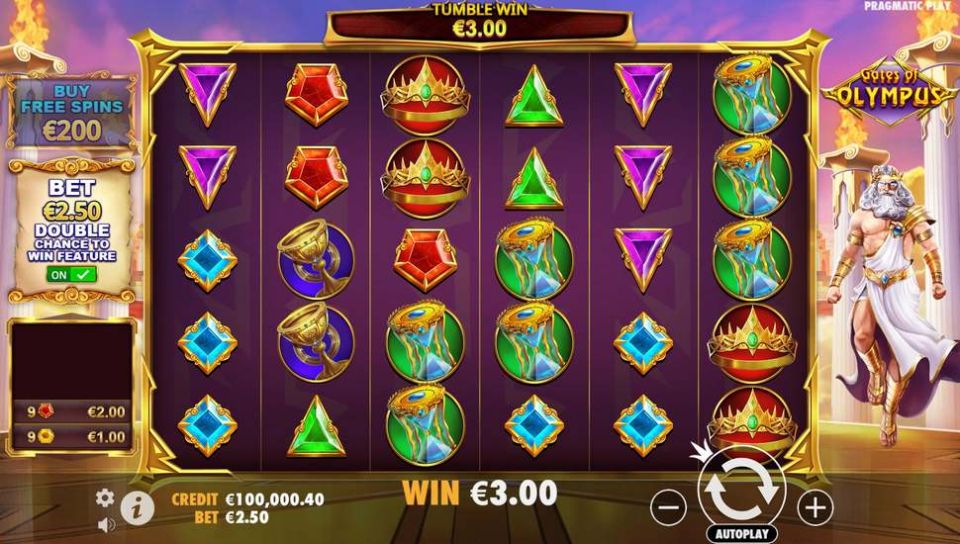 Gates of Olympus nyerőgép Ante tét