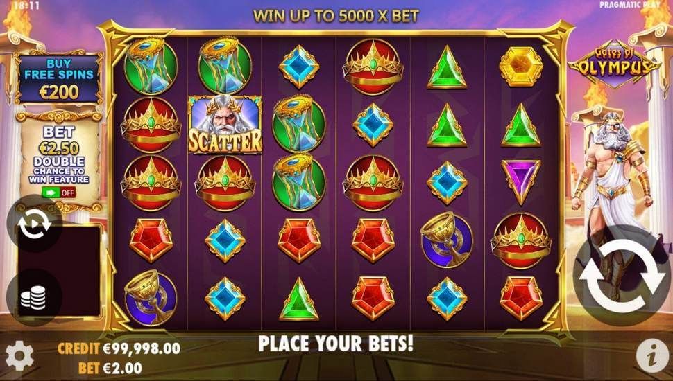 Gates of Olympus nyerőgép mobil