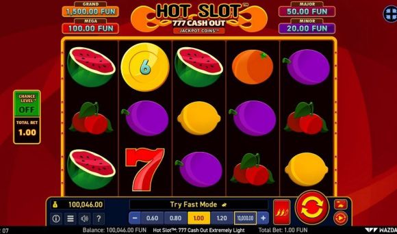 Hot Slot: 777 Cash Out Extremely Light