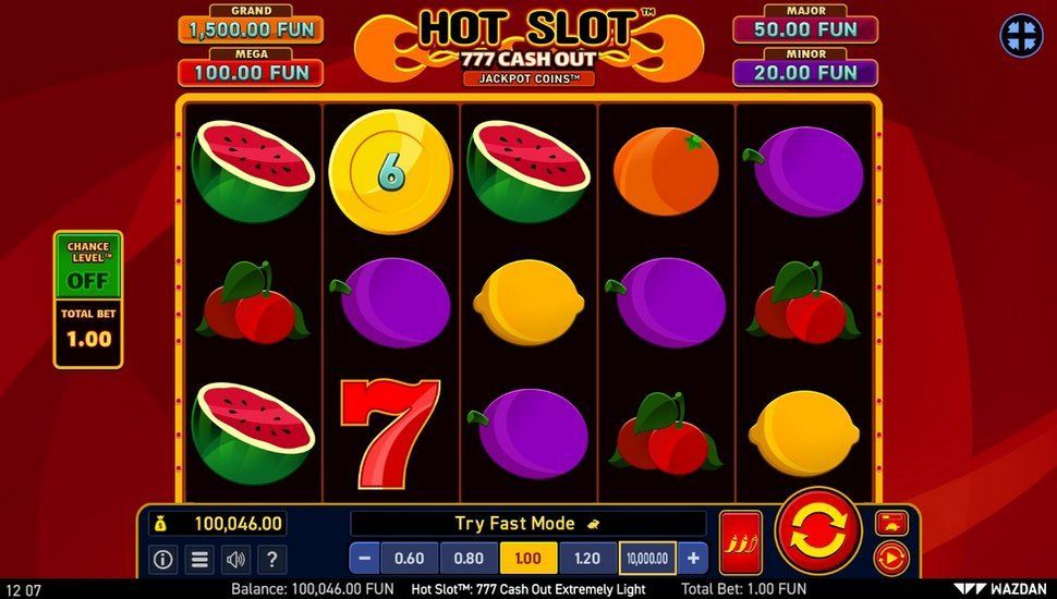 Hot Slot: 777 Cash Out Extremely Light nyerőgép játékmenet