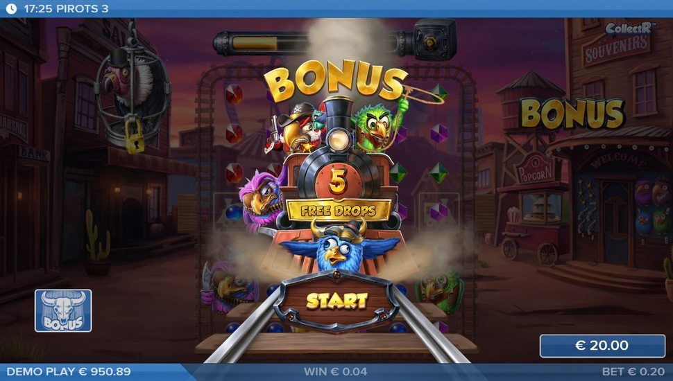 Pirots 3 nyerőgép bonusz