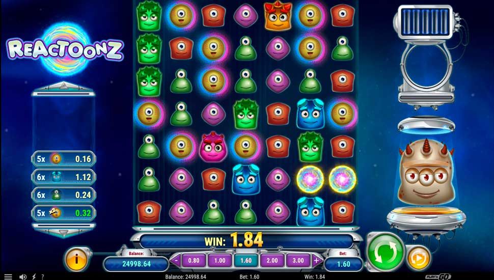 Reactoonz nyerőgép játékmenet